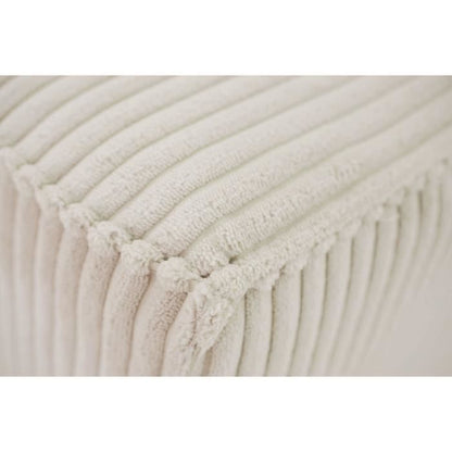 CASAPY JOSH 4-zits vaste bank - Parel ribfluweel - 241 x 86 x 88 cm - Furniture > Benches