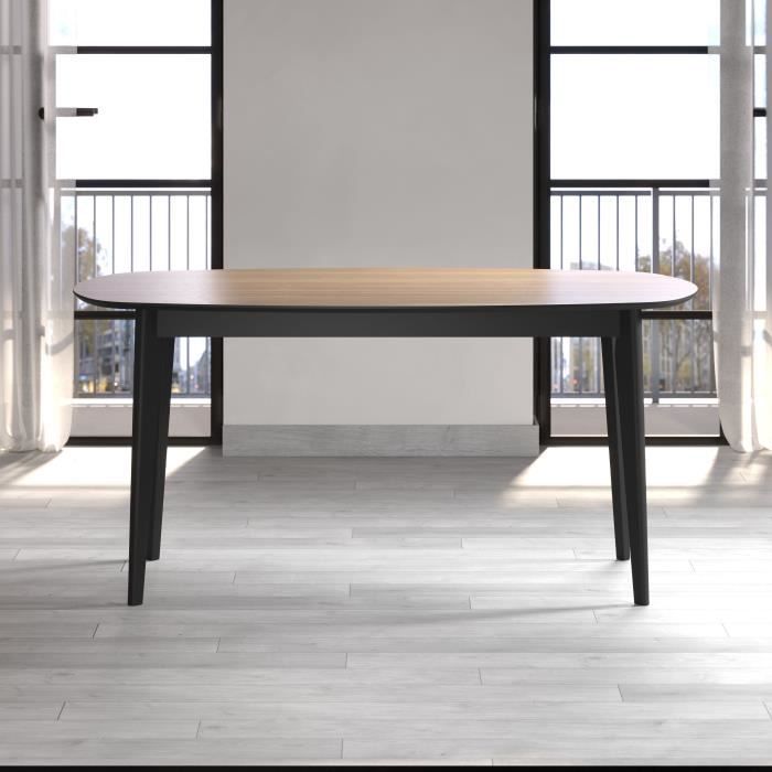 TRENDTEAM Eettafel - Ronin - Eiken - Ovaal - MDF - Modern - 8 personen - 160 x 77 x 90 cm - Trendteam -