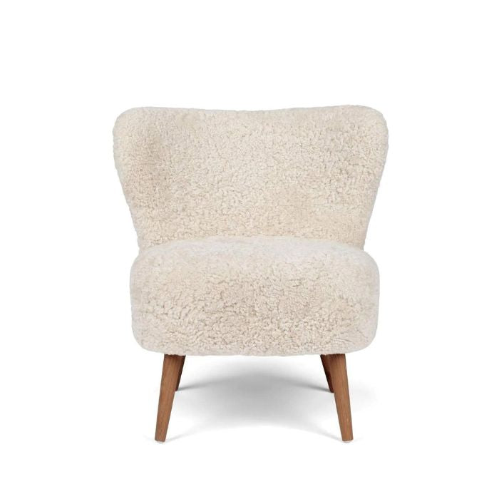 Sheepskin Lounge Chair with Short Hair Wool