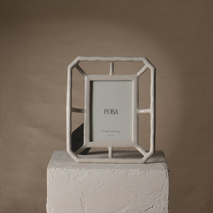 Moderne mesh 5x7-fotolijst – stijlvolle bureau- en plankdecoratie