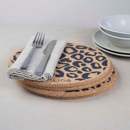 LIGA Placemat Luipaard Set van 4 Stuks - Home & Garden > Linens & Bedding > Table Linens > Placemats