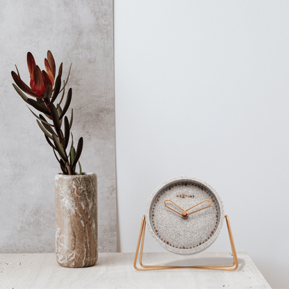 Table clock - 17.5 x 15.5 x 5 cm - Polyresin Table clock NeXtime Clocks