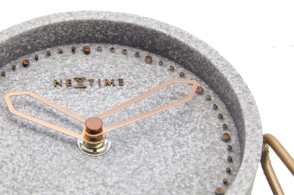 Table clock - 17.5 x 15.5 x 5 cm - Polyresin Table clock NeXtime Clocks