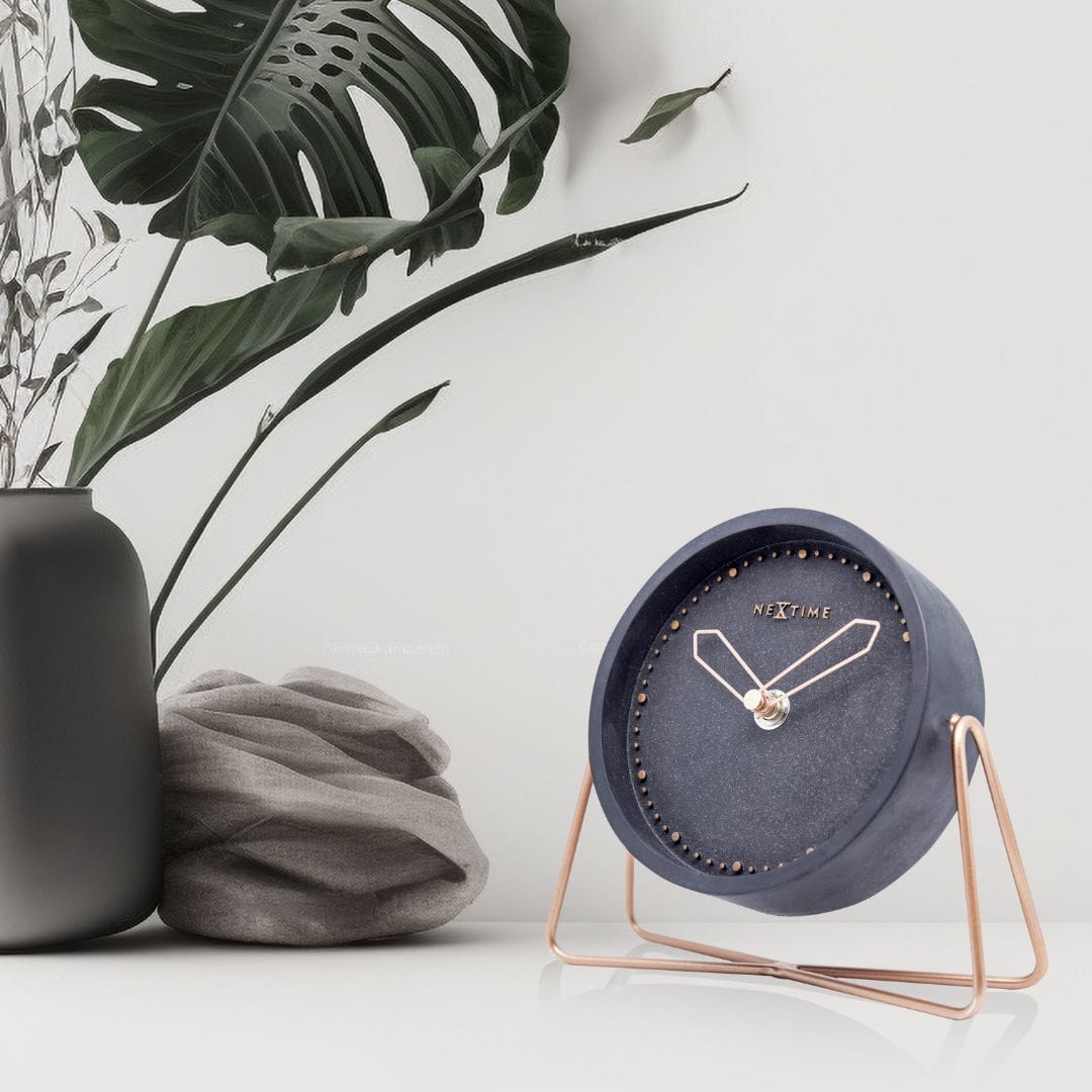 Table clock - 17.5 x 15.5 x 5 cm - Polyresin Table clock NeXtime Clocks