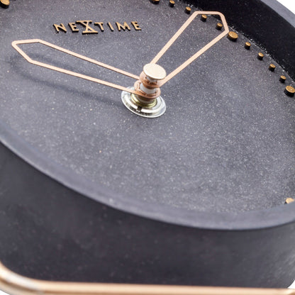 Table clock - 17.5 x 15.5 x 5 cm - Polyresin Table clock NeXtime Clocks