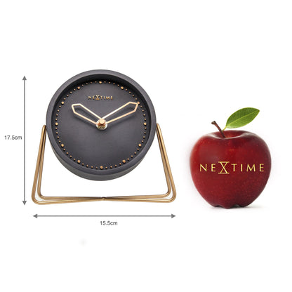 Table clock - 17.5 x 15.5 x 5 cm - Polyresin Table clock NeXtime Clocks