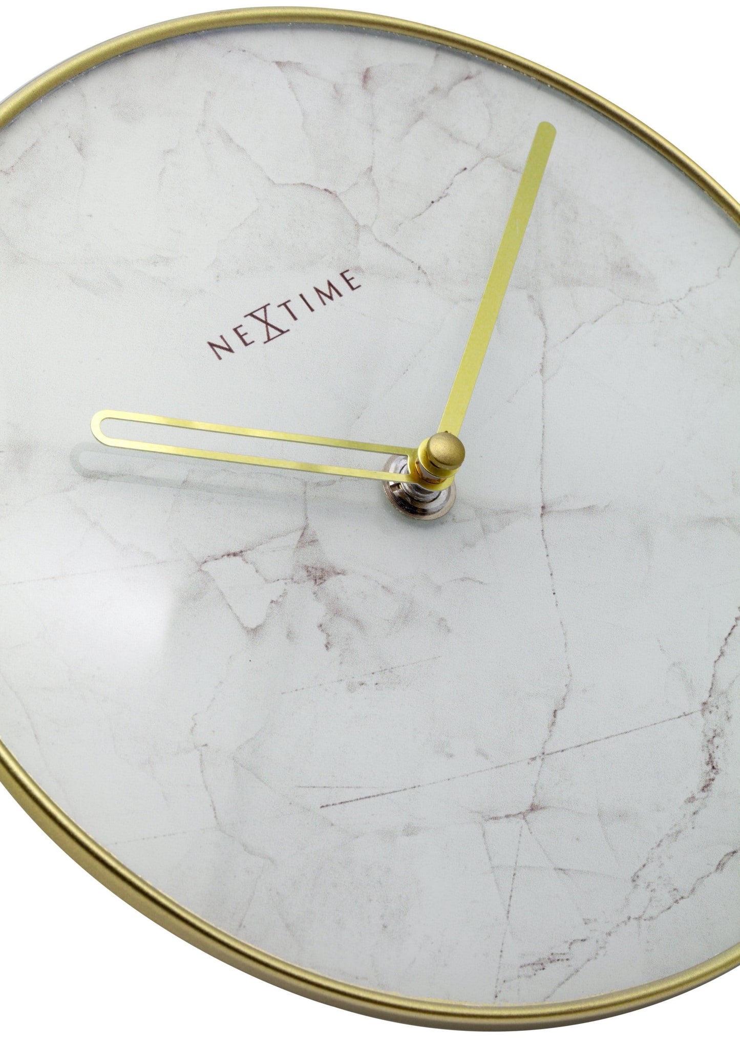 Table / Wall clock - 20 cm - Glass / Metal - 'Marble' Table clock NeXtime Clocks