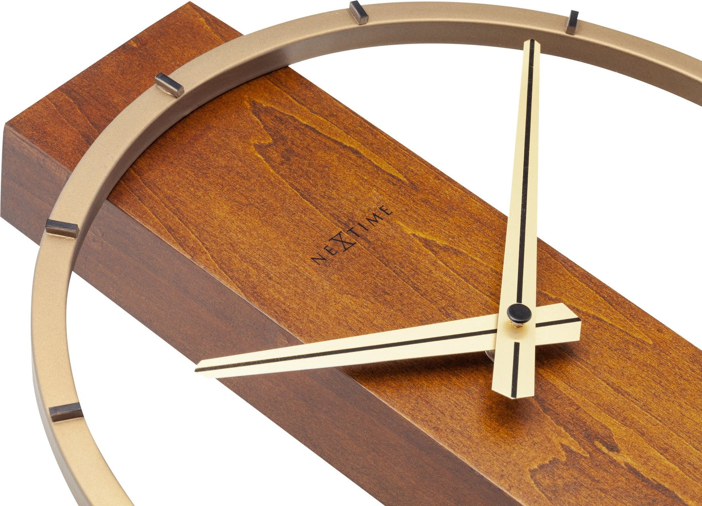 Table / Wall clock - 34 x 27 cm - Wood/Steel - 'Carl Small' Table/ Wall clock NeXtime Clocks
