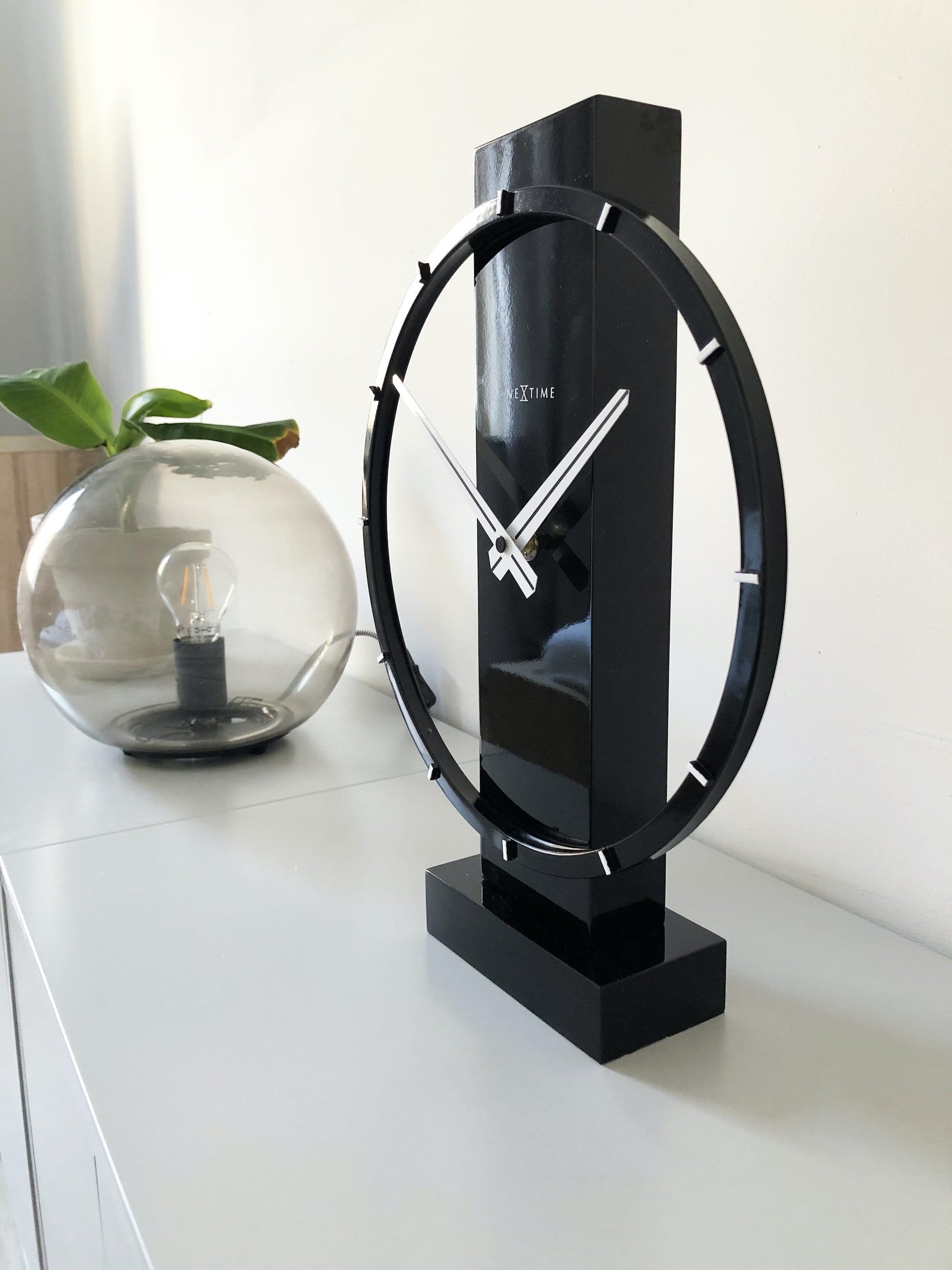 Table / Wall clock - 34 x 27 cm - Wood/Steel - 'Carl Small' Table/ Wall clock NeXtime Clocks