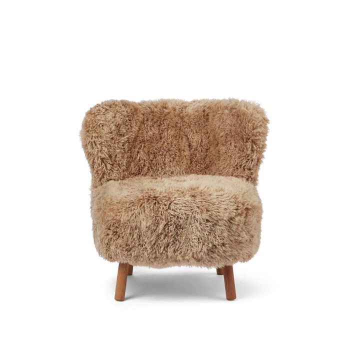 Sheepskin Lounge Chair with Long Hair Wool