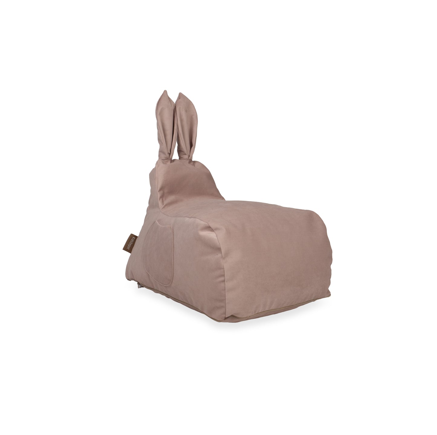 KidsDepot zitzak Judy taupe bunny ears bean bag chair