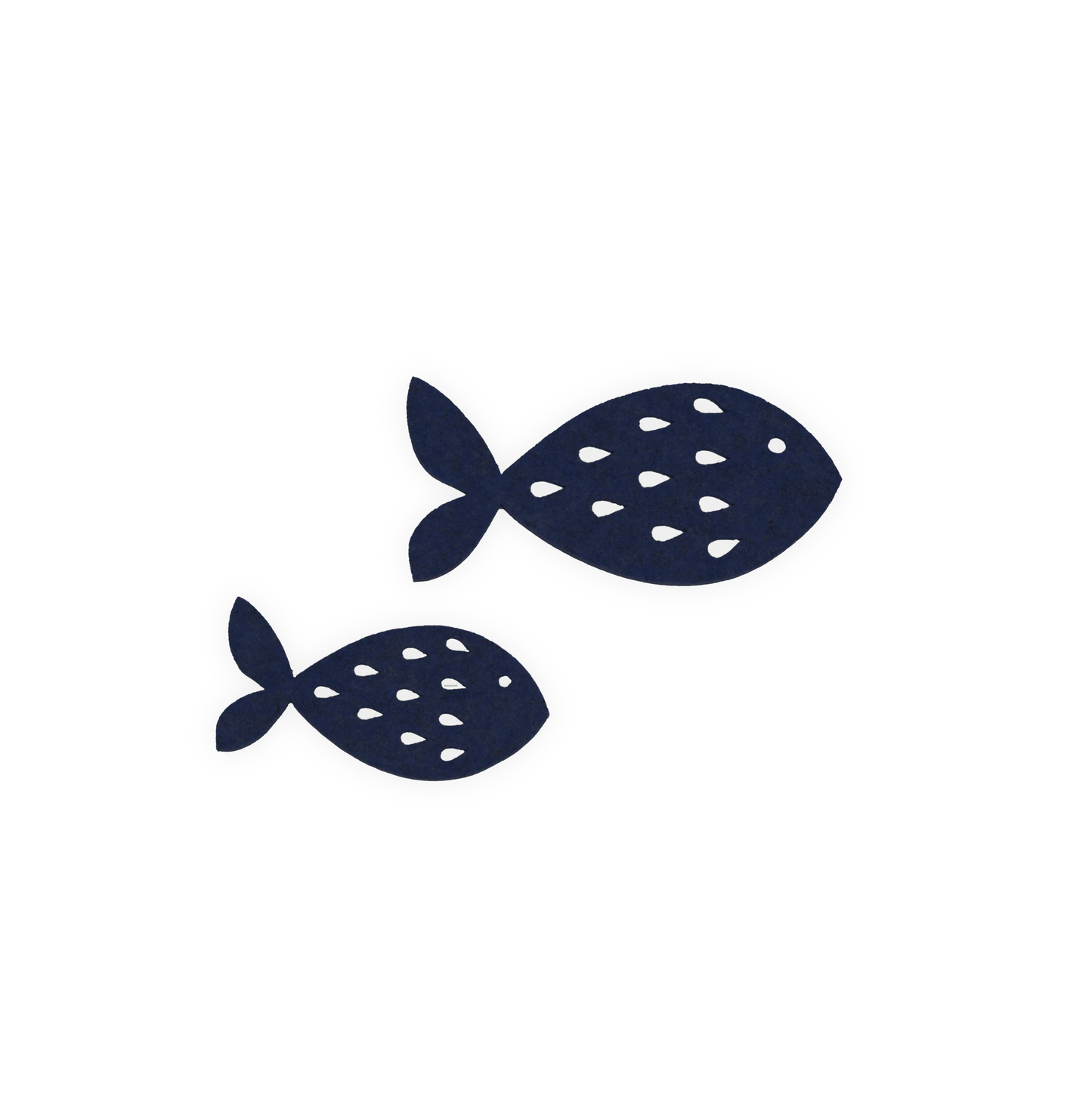Freddy vis set van 2 stuks middernachtblauw, decoratieve visvormen