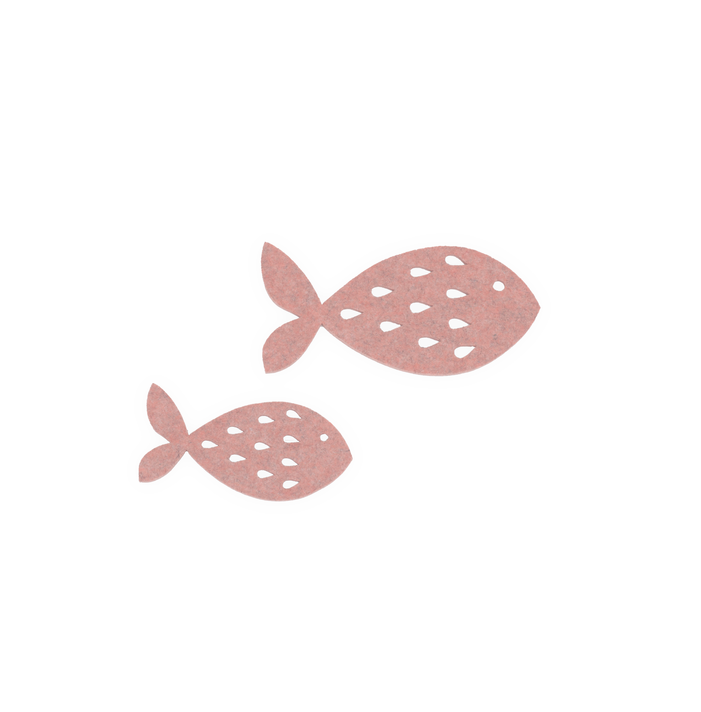 Freddy Vis set van 2 roze visvormige decoraties voor knutselen