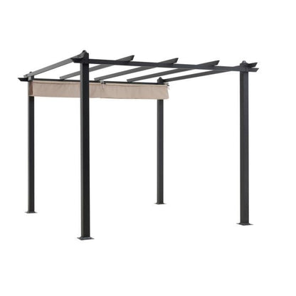 CORDOBA aluminum pergola - Beige - 3 x 3 meters