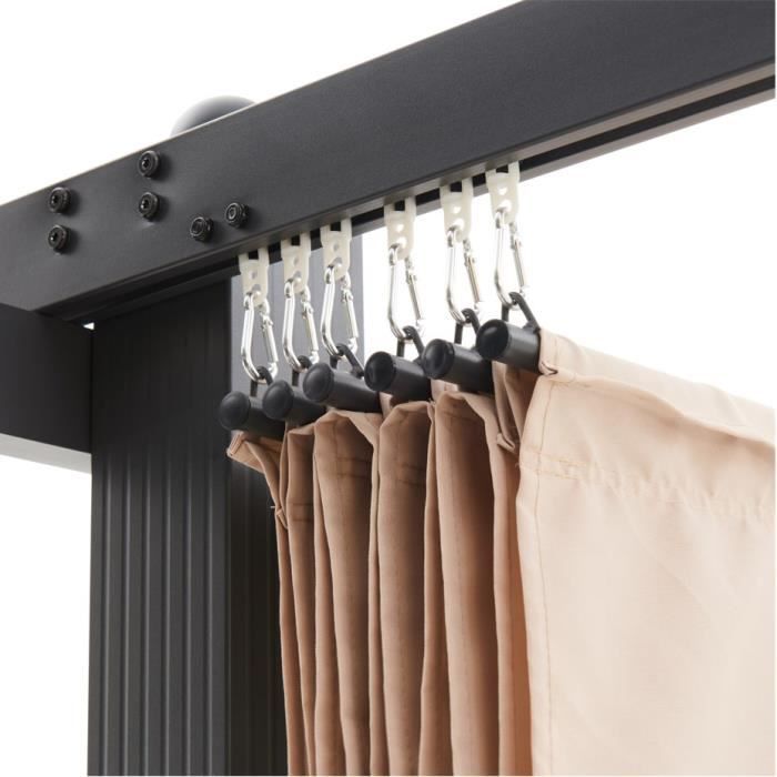 CORDOBA aluminum pergola - Beige - 3 x 3 meters