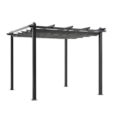 CORDOBA aluminum pergola - Gray - 3 x 3 m