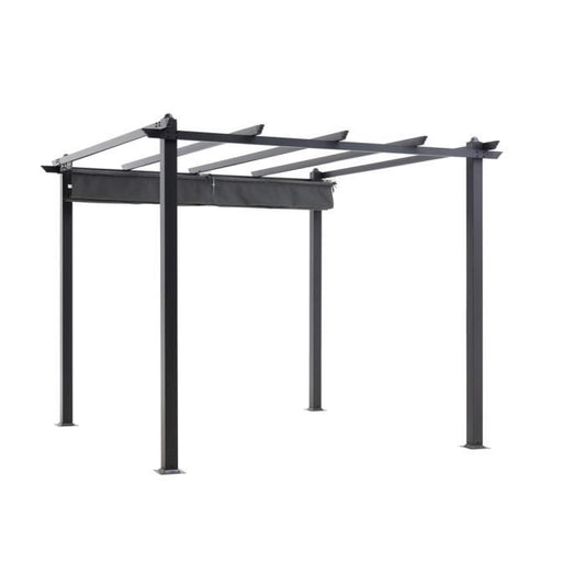 CORDOBA aluminum pergola - Gray - 3 x 3 m