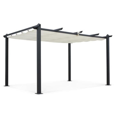 Aluminum pergola CORDOBA - Ecru - 4 x 3m