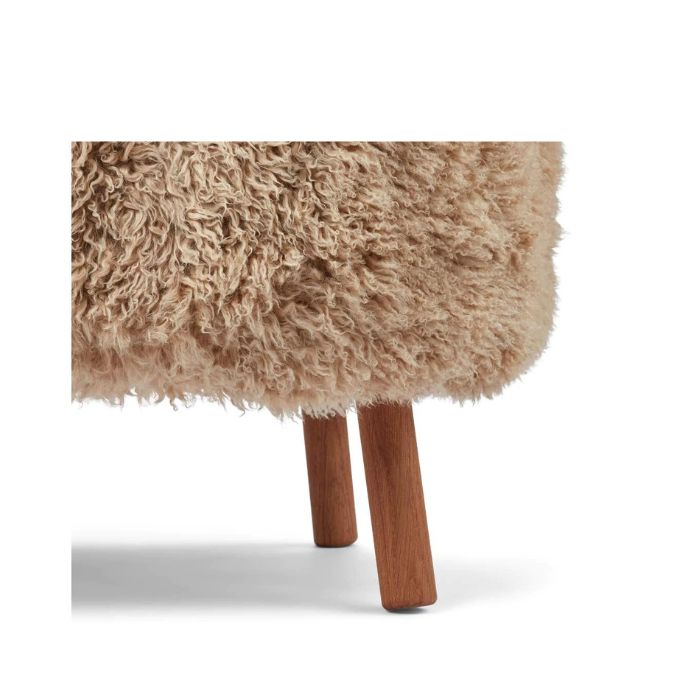 Sheepskin Lounge Chair with Long Hair Wool