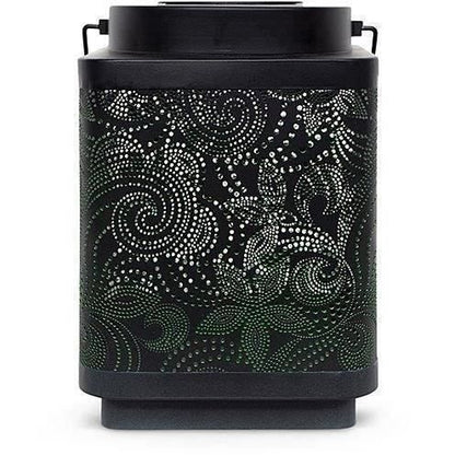 Solar Lantern - GARDEN ID Attract - Green 11 x 11 h15 cm - 6 to 8 hours of autonomy - Mobile - On/off button.