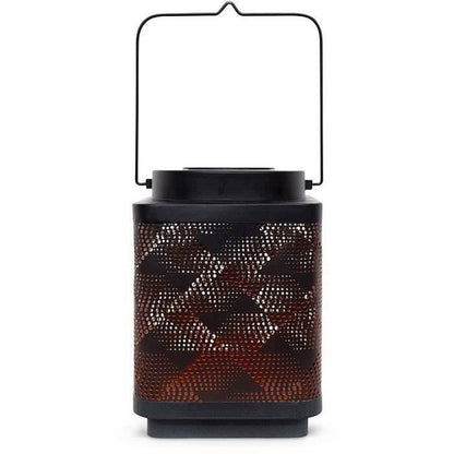 Solar Lantern - GARDEN ID Attract - Orange 16 x 16 h23 cm - 6 to 8 hours of autonomy - Mobile - On/off button.