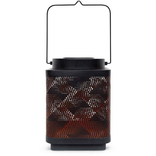 Solar Lantern - GARDEN ID Attract - Orange 16 x 16 h23 cm - 6 to 8 hours of autonomy - Mobile - On/off button.