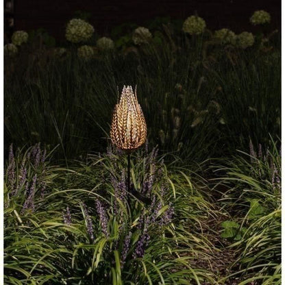 GARDEN ID Zonnetuinlamp - GARDEN ID Fougere - 16 x 46 cm - Verlichting 6-8 uur - Aan/uit knop - Oplaadbare AAA-batterij. -