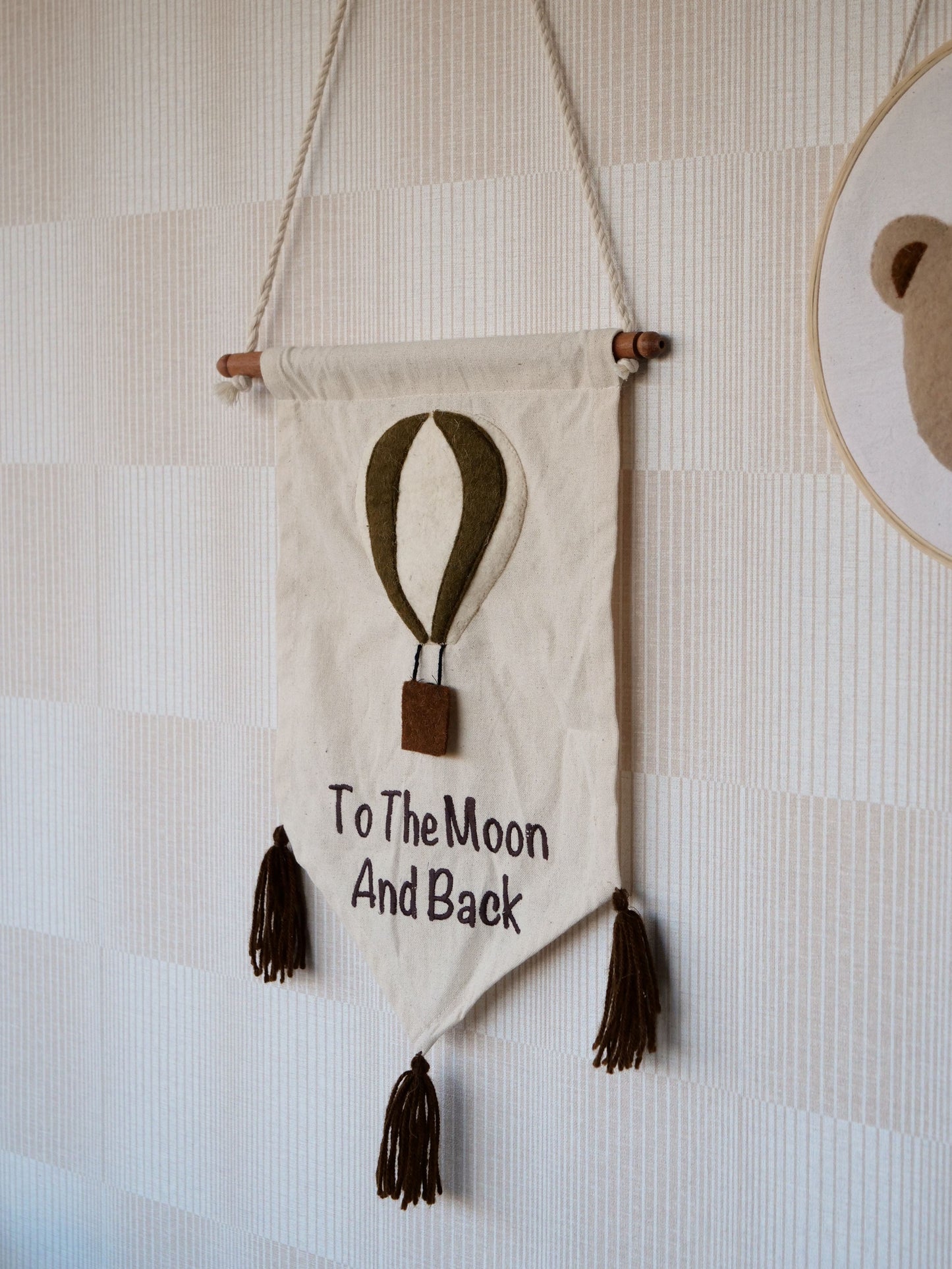 Kidsdepot Wandhänger Ballon - Taupe