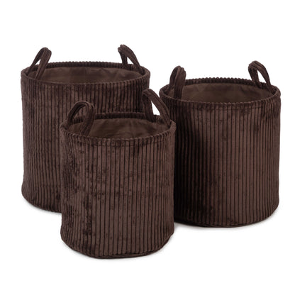 Ebby, brown basket set of 3
