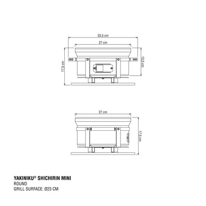 YAKINIKU MINI Shichirin Rond