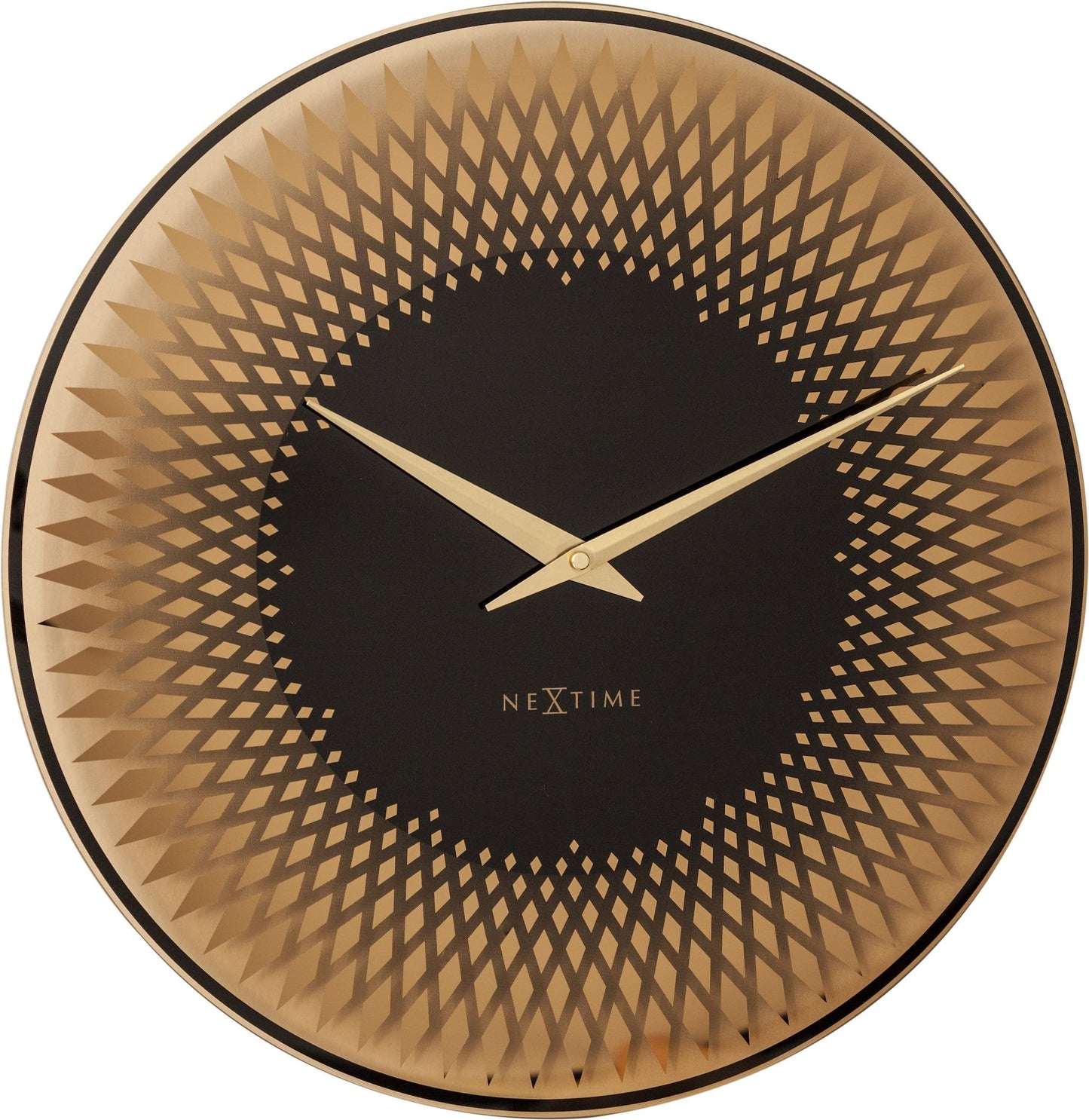 Wall clock - 43 cm - Glass - 'Sahara' Wall clock NeXtime Clocks