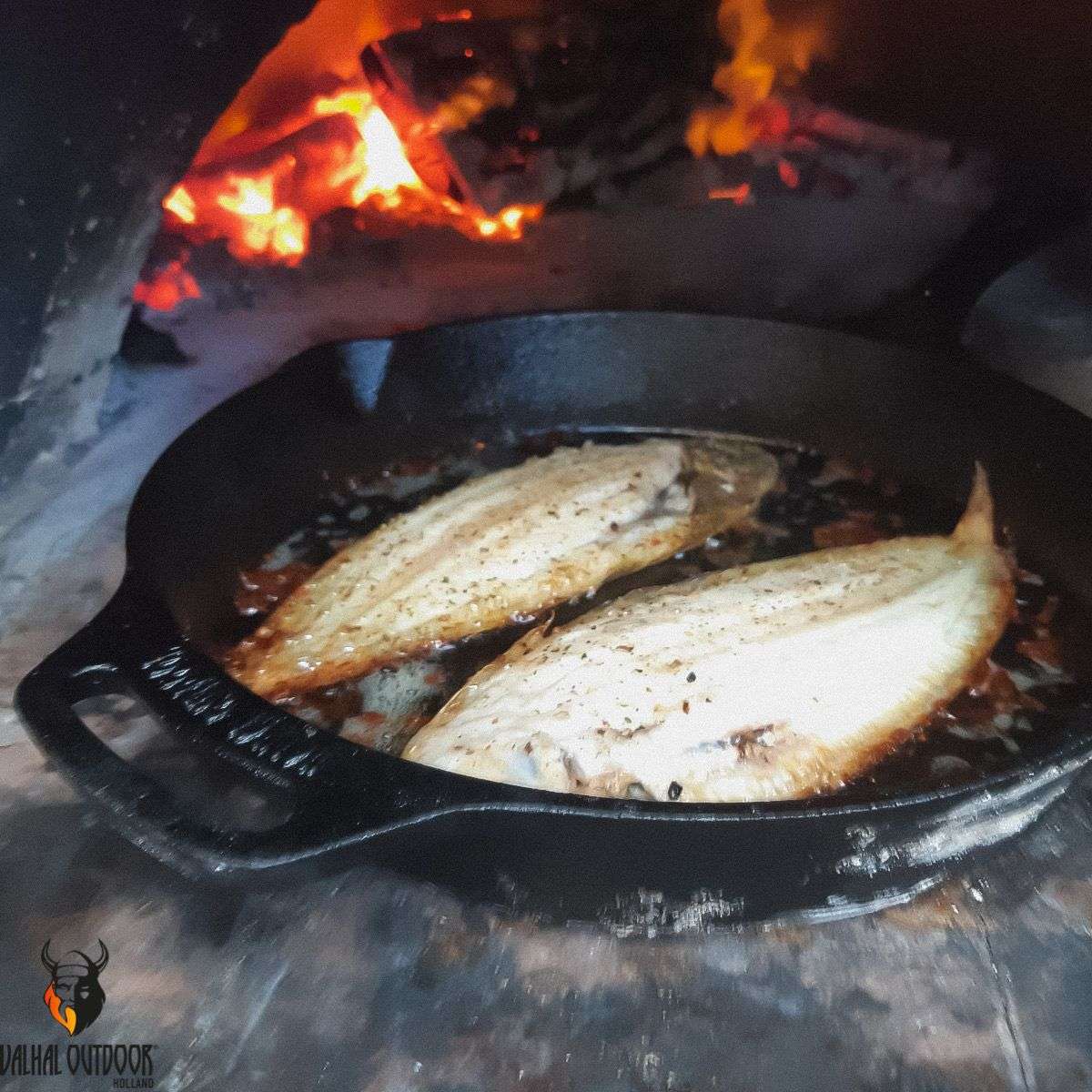 Valhal Koekenpan Gietijzer met Handgrepen 30 cm -