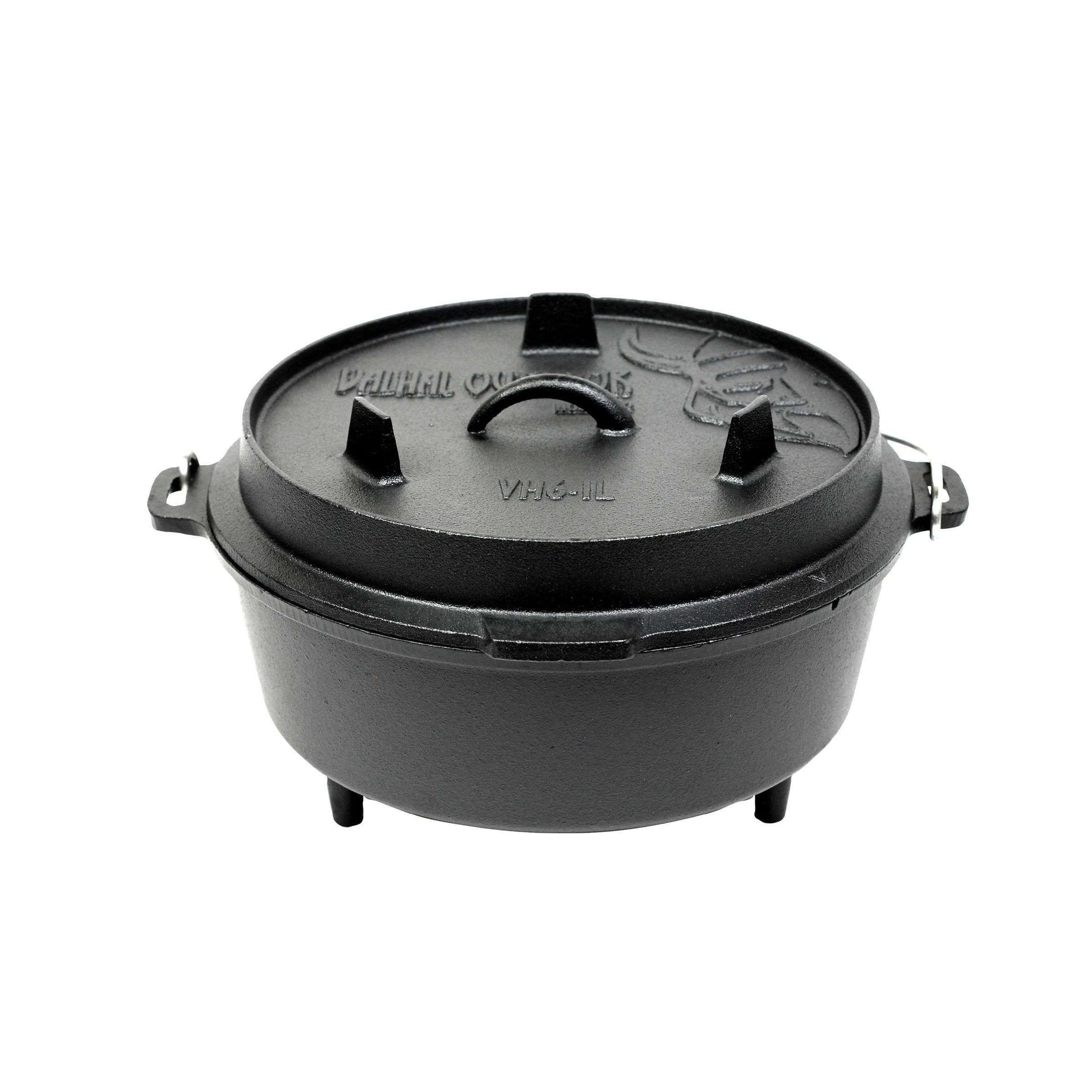 Valhal Dutch Oven Gietijzer met Pootjes Outdoor 6,1 Liter -
