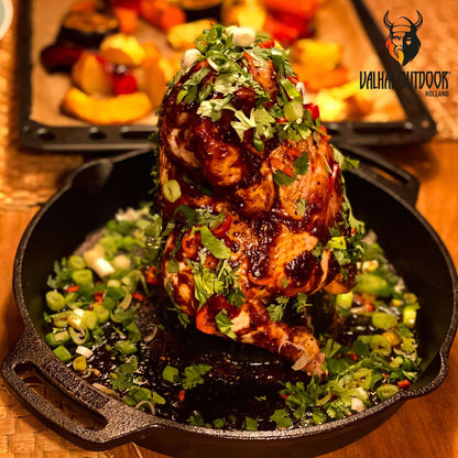 Valhal Kippensitter Gietijzer 28 cm -