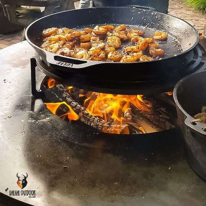 Valhal Gietijzeren koekenpan Plancha met handgrepen 35 cm -