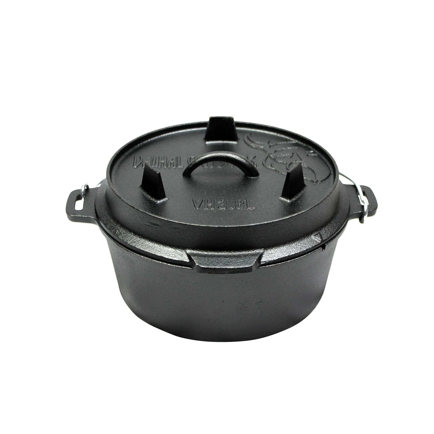 Valhal Nederlandse Oven Braadpan Gietijzer 3,8 Liter -