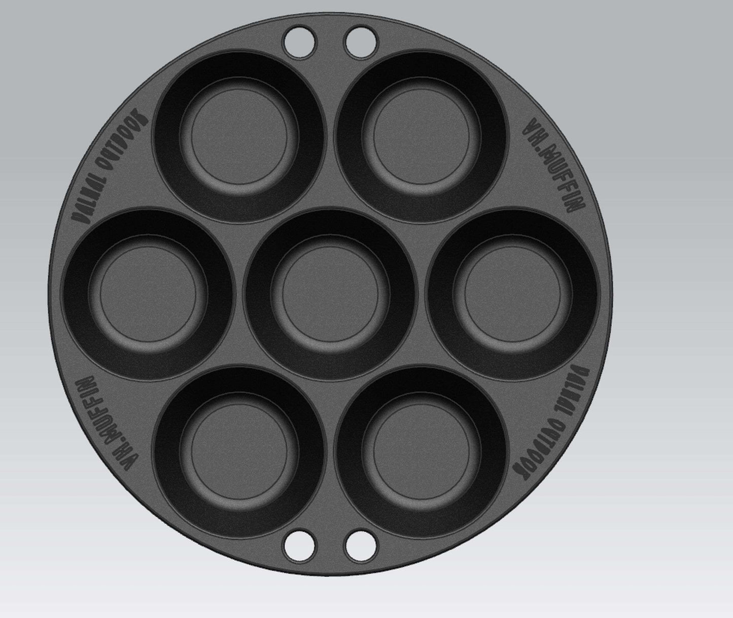 Valhal BBQ Accessoire Muffinpan voor 7 stuks -