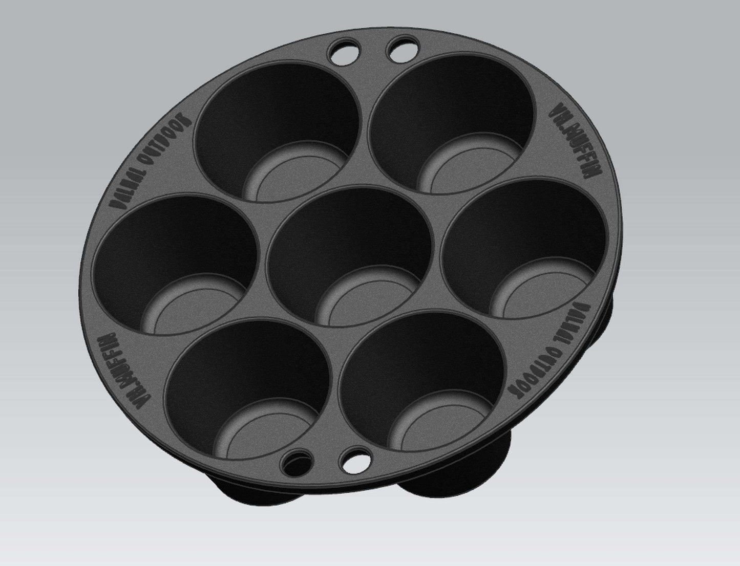 Valhal BBQ Accessoire Muffinpan voor 7 stuks -