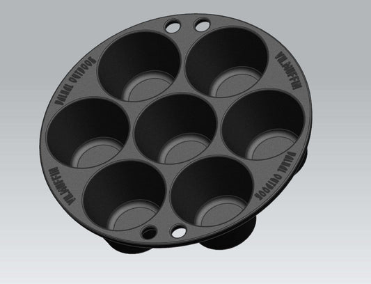 Valhal BBQ Accessoire Muffinpan voor 7 stuks -