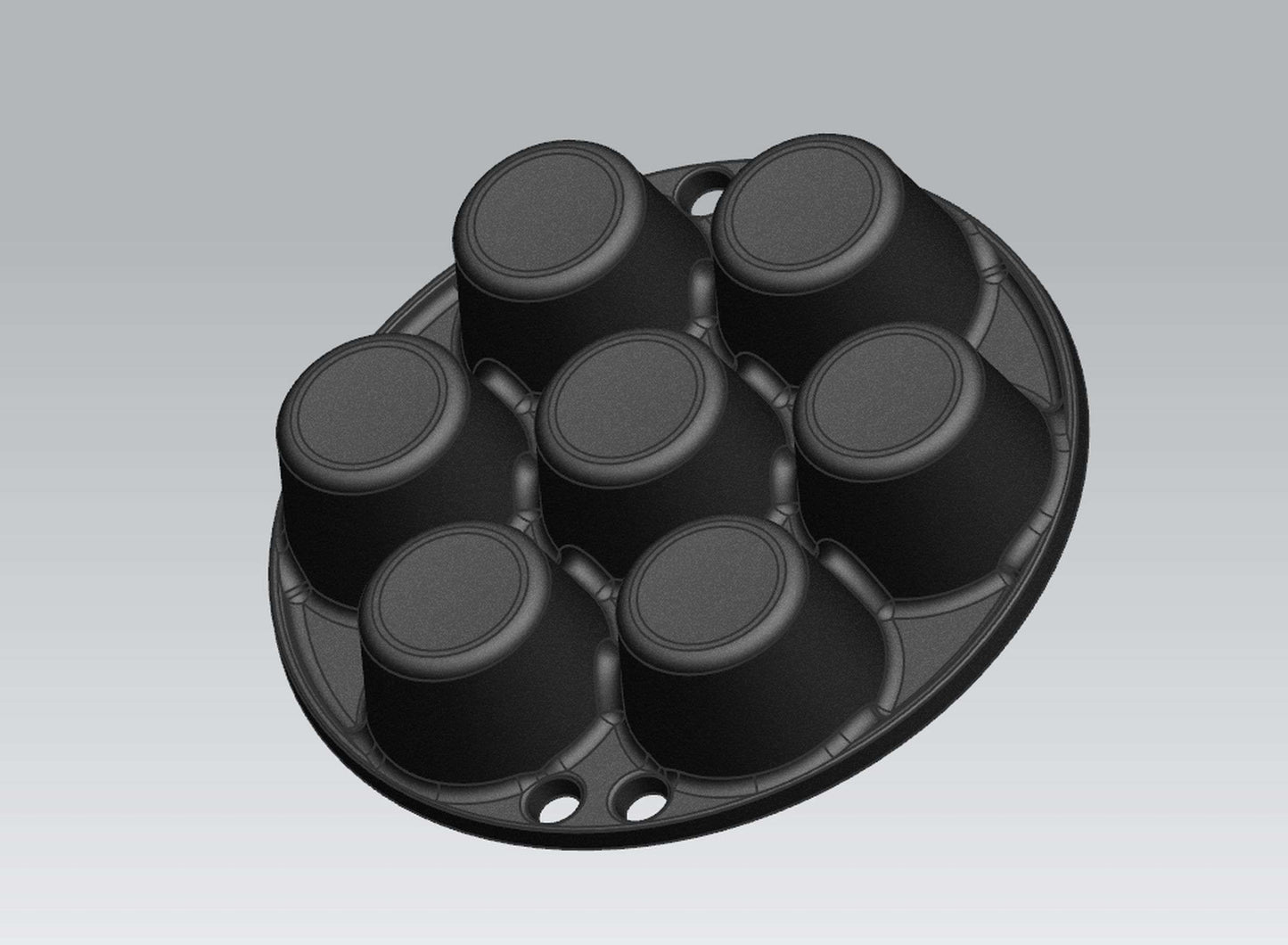 Valhal BBQ Accessoire Muffinpan voor 7 stuks -