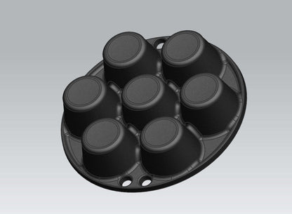 Valhal BBQ Accessoire Muffinpan voor 7 stuks -