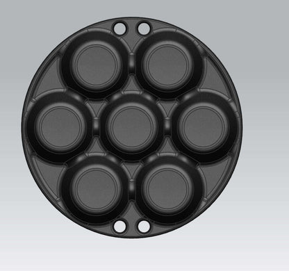 Valhal BBQ Accessoire Muffinpan voor 7 stuks -