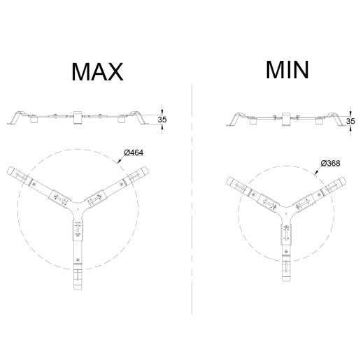 Yakiniku BBQ Accessoire Kamado Tafel Nest voor 16"-19"-22" -