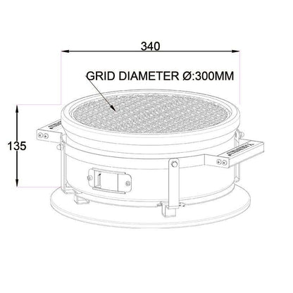 Yakiniku Tafelgrill Shichirin Rond -