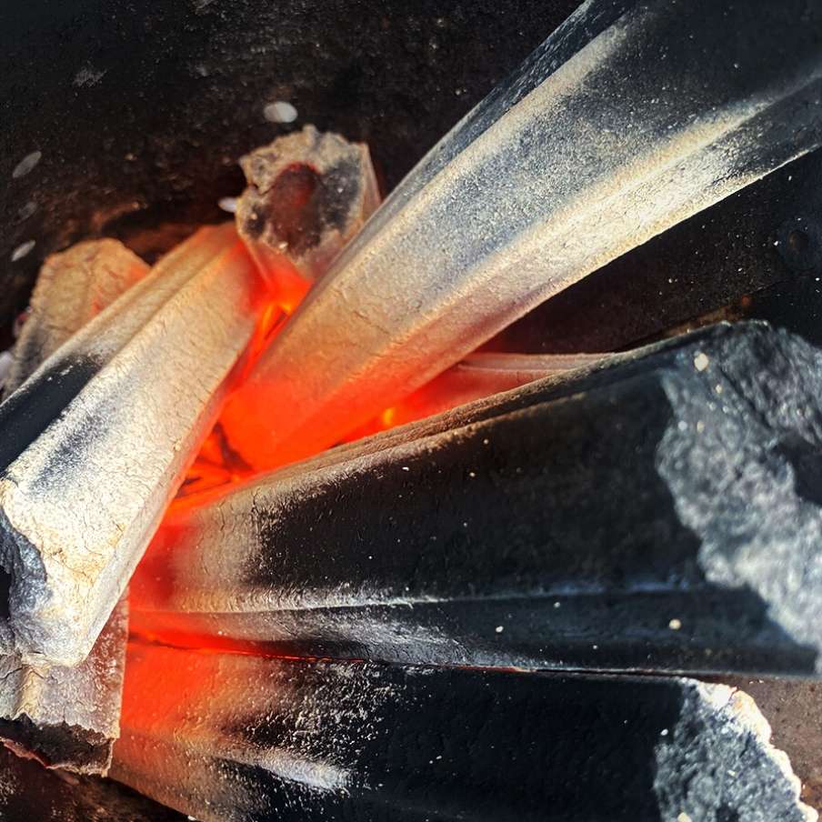 Yakiniku BBQ Smaak Accessoire Houtskool Zaagsel Briketten Hexagon kg rettes Hexagon 10 Hexagon -