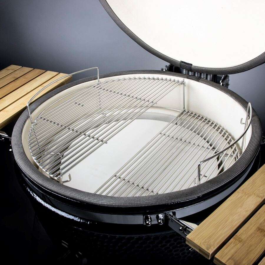 Yakiniku BBQ Kamado 24" XXL Pro Set met Onderstel- Zijtafels en Hoes -