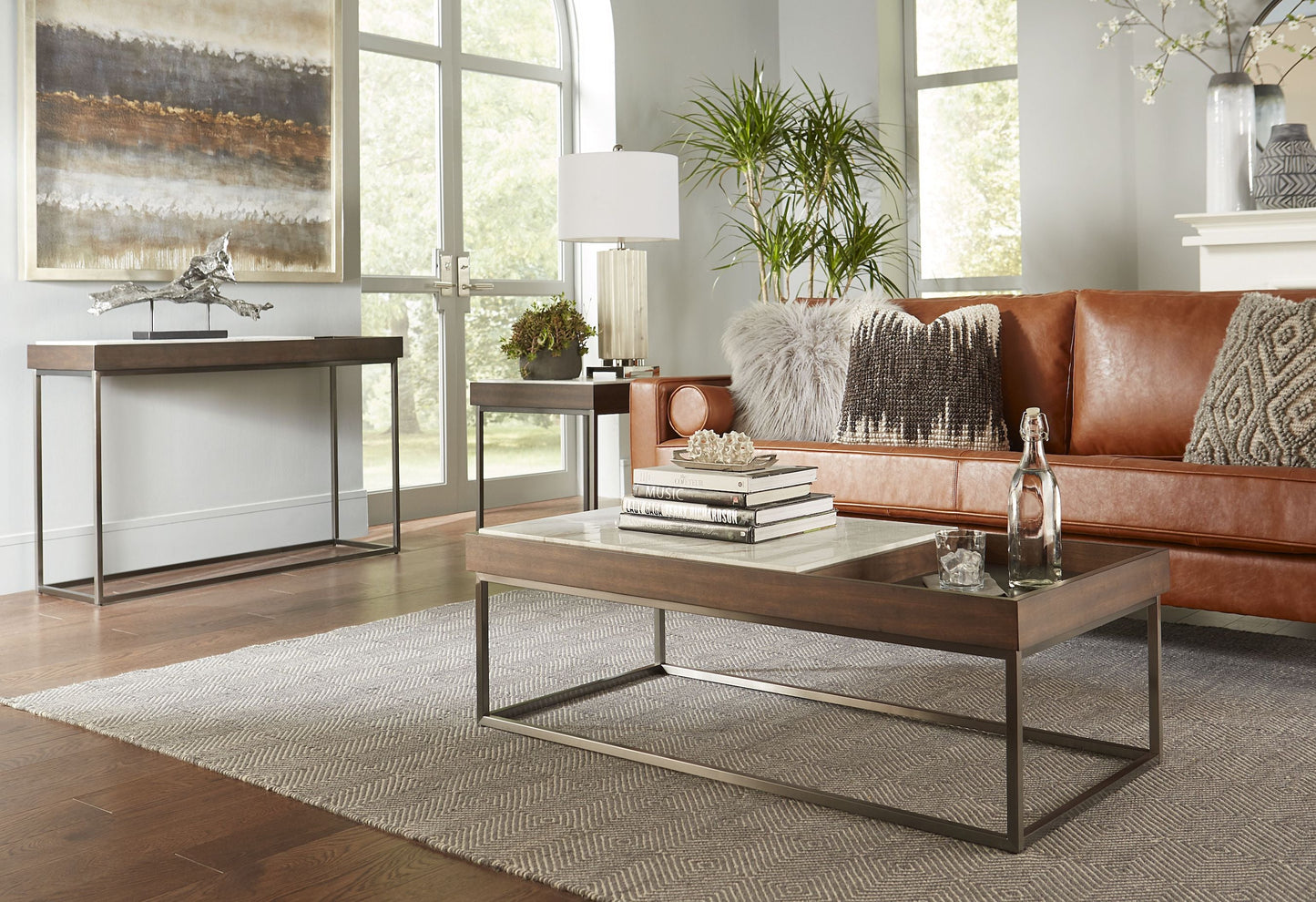 Modus Furniture International Ennis salontafel in bruin sabel -