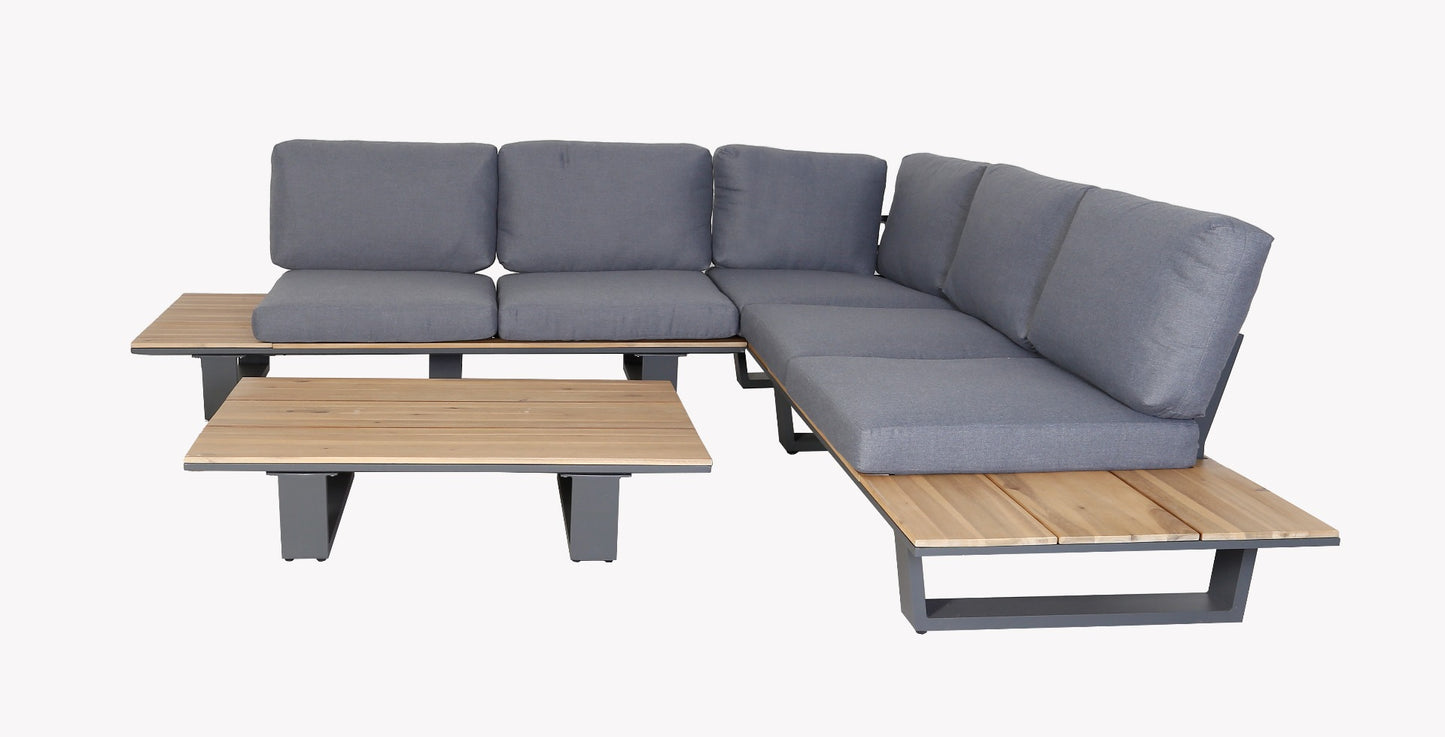 Droppery Lota Lounge Hoekset - 3 stuks - Antraciet -