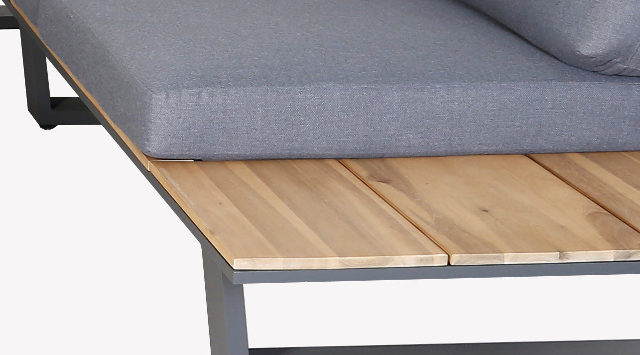 Droppery Lota Lounge Hoekset - 3 stuks - Antraciet -