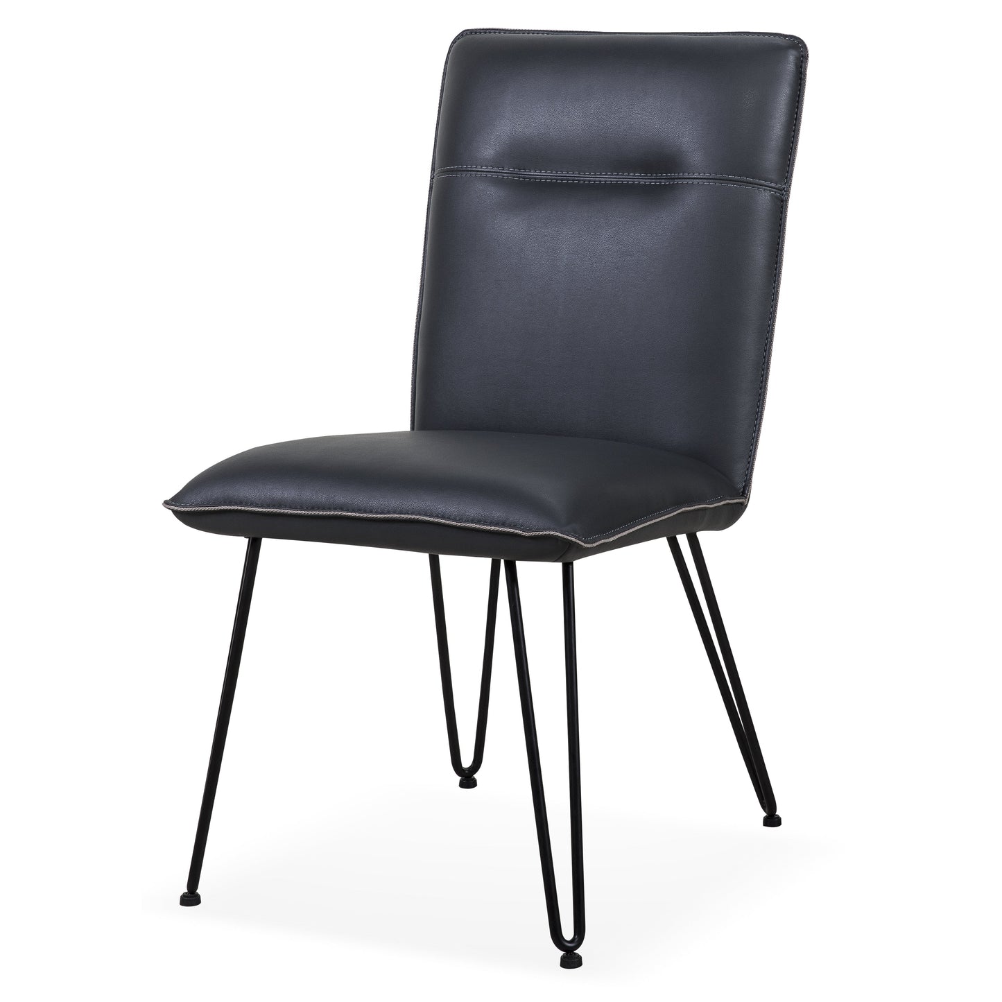 Modus Furniture International Moderne eetkamerstoel met Demi-haarclipbenen in kobalt, set van 2 -